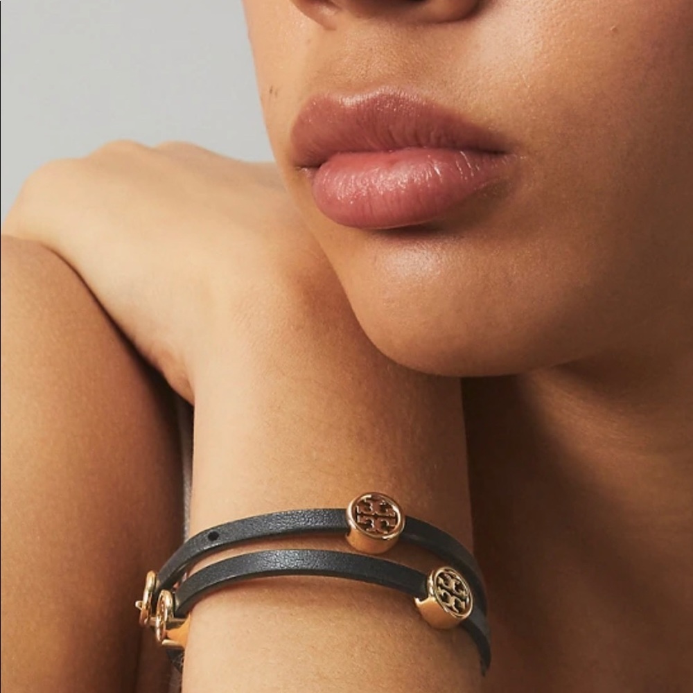 Tory Burch Hex Double Wrap Bracelets
